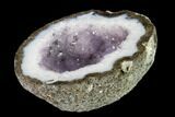 Las Choyas Coconut Geode Half with Amethyst & Agate - Mexico #145867-2